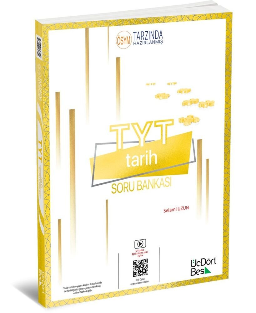 ÜçDörtBeş Yayınları TYT Tarih Soru Bankası