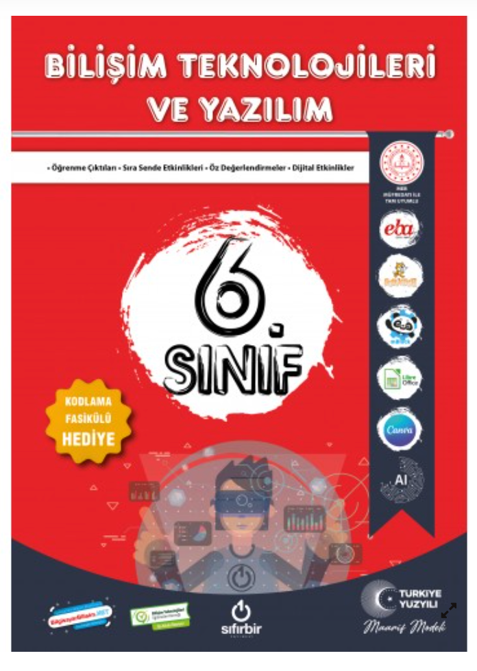 BİLİŞİM TEKNOLOJİLERİ VE YAZILIM 6.SINIF Sıfırbir Yayınevi