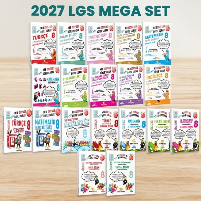 2027 LGS MEGA SET SİNAN KUZUCU YAYINLARI