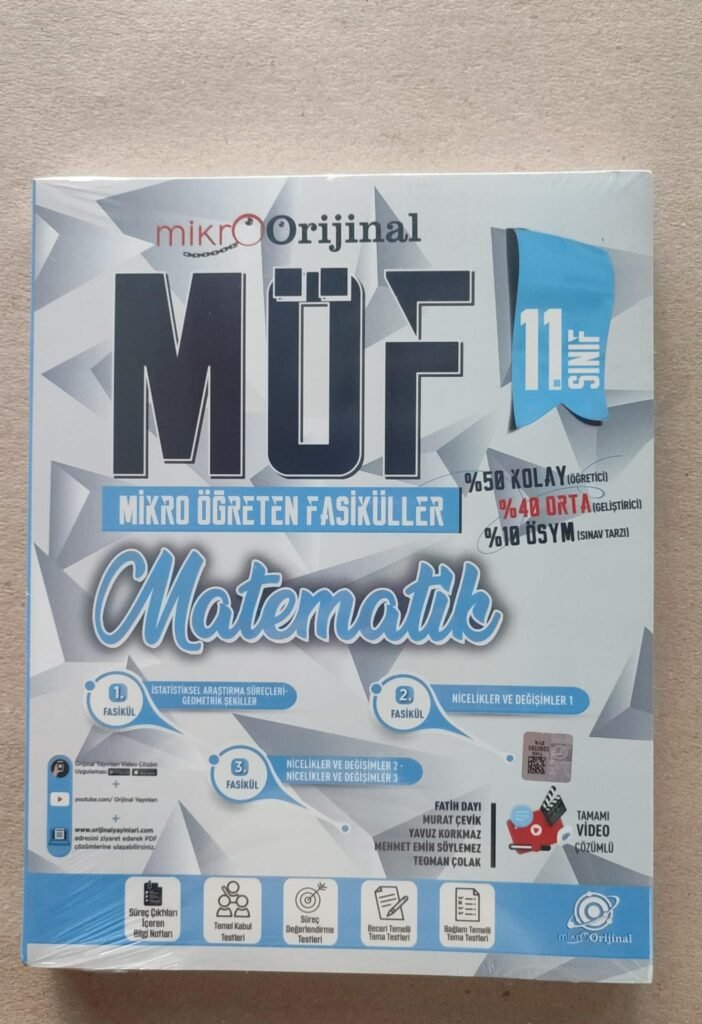 Mikro orjinal 11. Sınıf Matematik MÖF Mikro Öğreten 4 lü Fasikül Seti