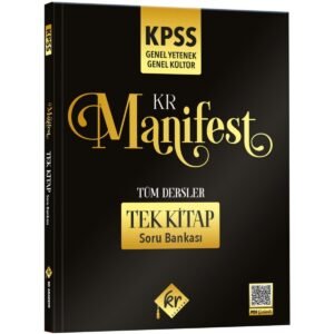 KPSS Genel Yetenek Genel Kültür Manifest Tüm Dersler Tek Kitap Soru Bankası KR Akademi Yayınları
